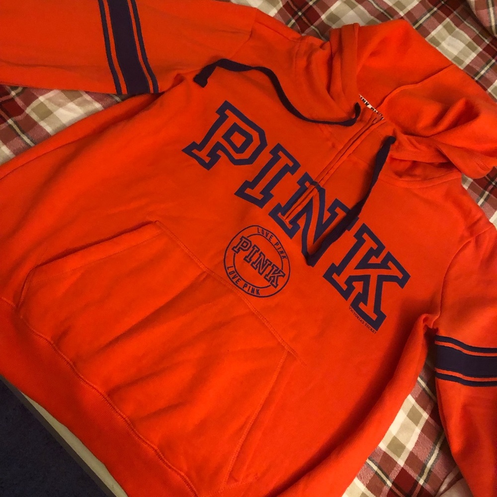 Victoria Secret Pink Half Zip Sweatshirt